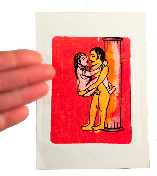 Tenture Kamasutra Batik – Carte Postale Érotique d’Inde