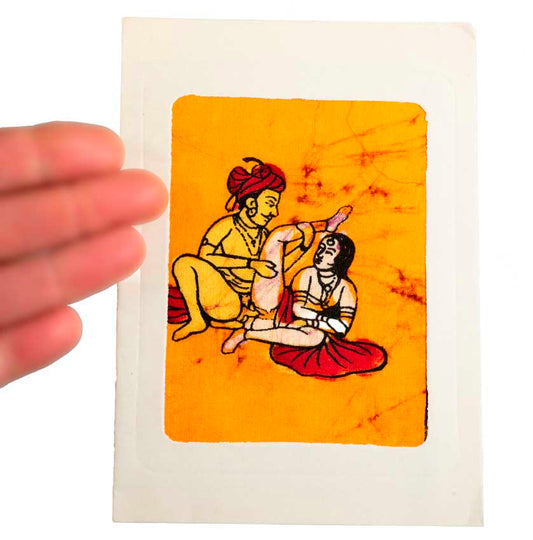 Tenture Kamasutra Batik – Carte Postale Érotique d’Inde