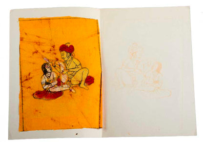 Tenture Kamasutra Batik – Carte Postale Érotique d’Inde