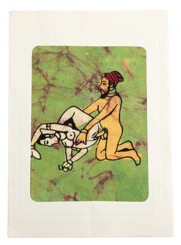 Tenture Kamasutra Batik – Carte Postale Érotique d’Inde