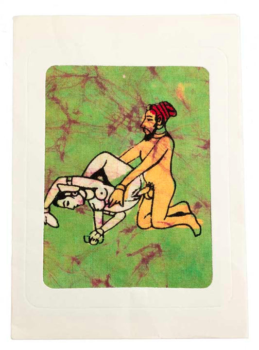 Tenture Kamasutra Batik – Carte Postale Érotique d’Inde