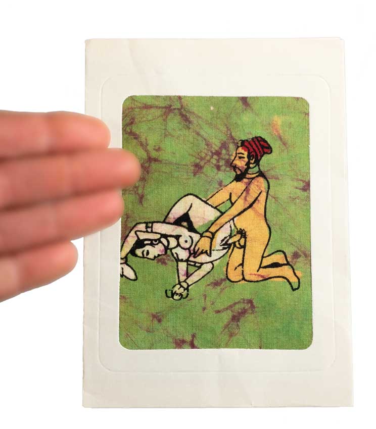 Tenture Kamasutra Batik – Carte Postale Érotique d’Inde
