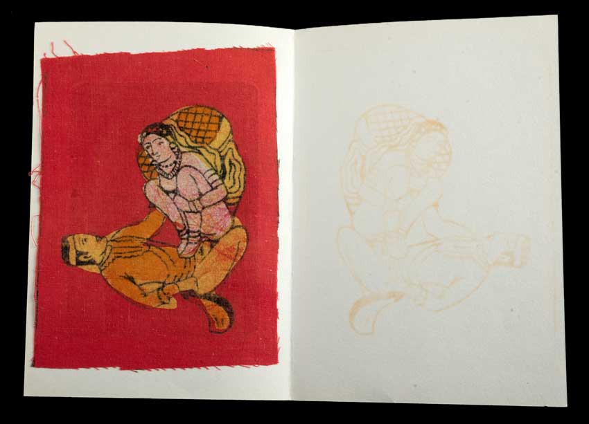 Tenture Kamasutra Batik – Carte Postale Érotique d’Inde
