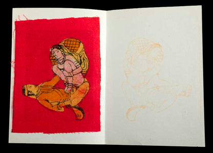 Tenture Kamasutra Batik – Carte Postale Érotique d’Inde