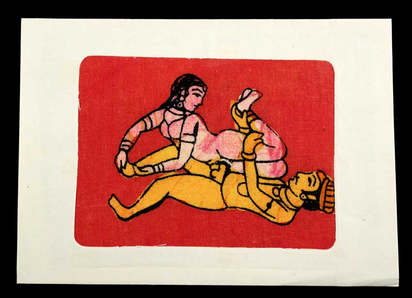 Tenture Kamasutra Batik – Carte Postale Érotique d’Inde