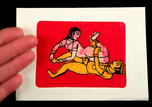 Tenture Kamasutra Batik – Carte Postale Érotique d’Inde