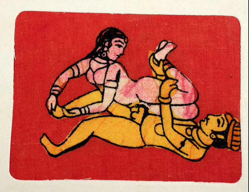 Tenture Kamasutra Batik – Carte Postale Érotique d’Inde