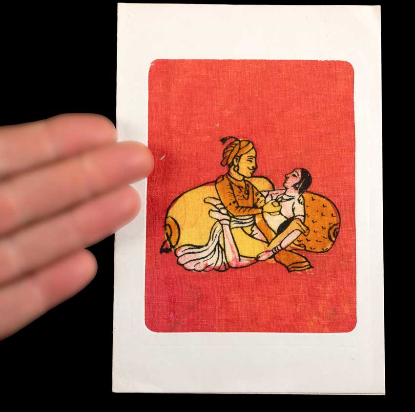 Tenture Kamasutra Batik – Carte Postale Érotique d’Inde