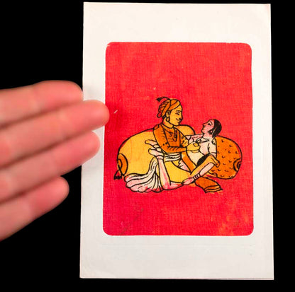 Tenture Kamasutra Batik – Carte Postale Érotique d’Inde