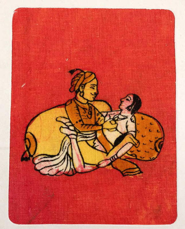 Tenture Kamasutra Batik – Carte Postale Érotique d’Inde