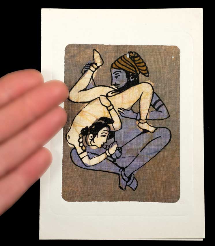 Tenture Kamasutra Batik – Carte Postale Érotique d’Inde