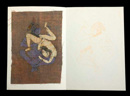 Tenture Kamasutra Batik – Carte Postale Érotique d’Inde