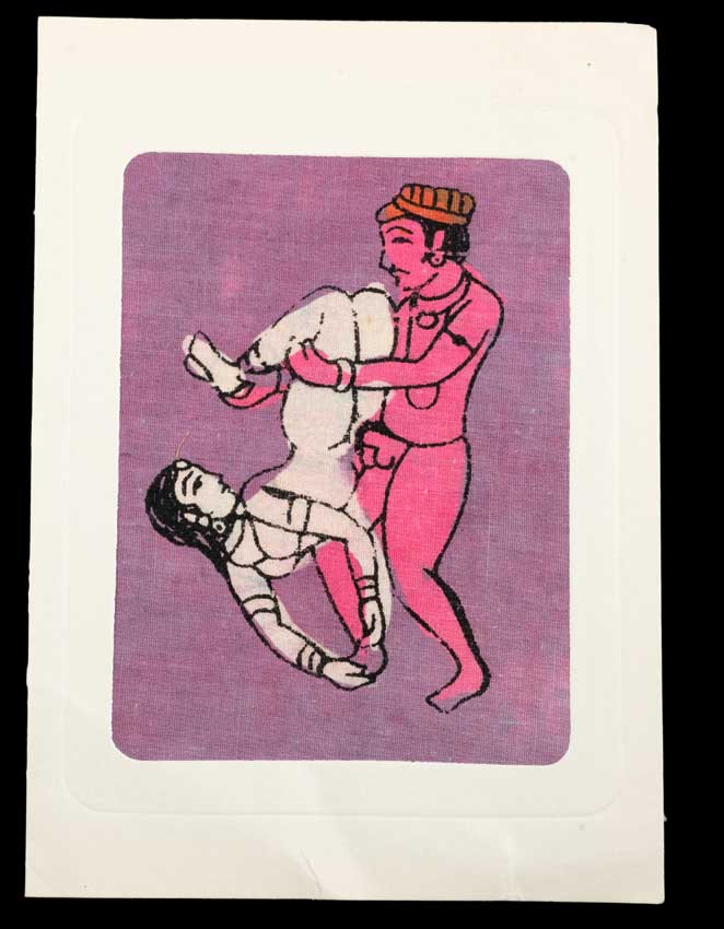 Tenture Kamasutra Batik – Carte Postale Érotique d’Inde