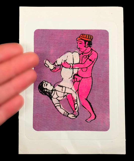 Tenture Kamasutra Batik – Carte Postale Érotique d’Inde