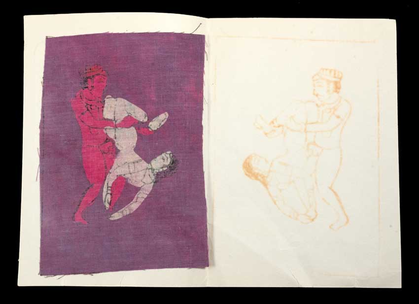 Tenture Kamasutra Batik – Carte Postale Érotique d’Inde