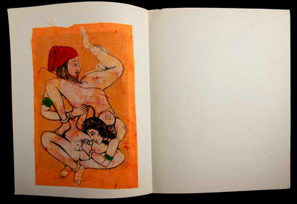 Tenture Kamasutra Batik : Miniature Érotique Indienne