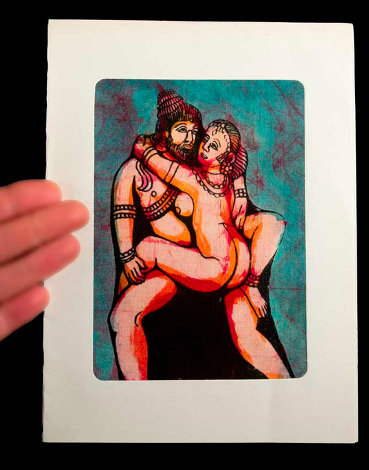 Tenture Kamasutra Batik : Miniature Érotique Indienne