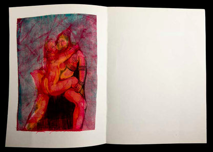 Tenture Kamasutra Batik : Miniature Érotique Indienne