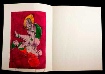Tenture Kamasutra Batik – Miniature Érotique Indienne