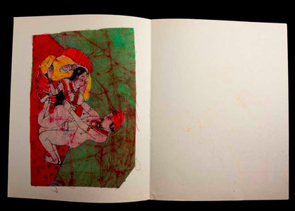 Tenture Kamasutra Batik – Miniature Érotique Indienne