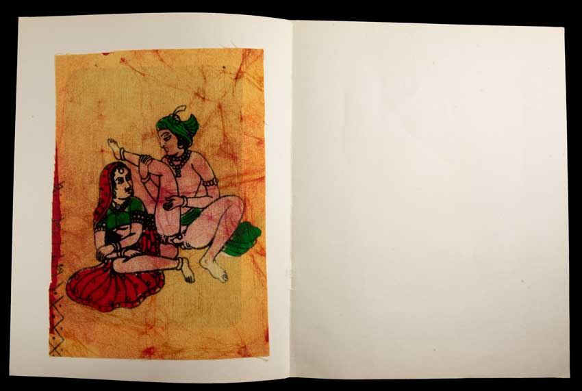 Tenture Kamasutra Batik – Miniature Érotique Indienne