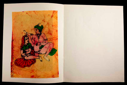Tenture Kamasutra Batik – Miniature Érotique Indienne