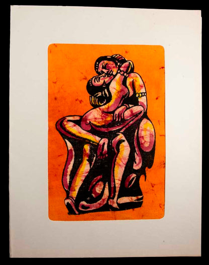 Tenture Kamasutra Batik – Art Érotique Indien