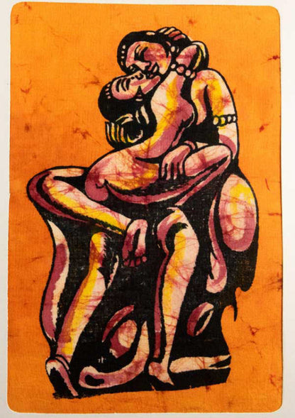 Tenture Kamasutra Batik – Art Érotique Indien