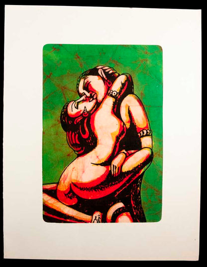 Tenture Kamasutra Batik – Art Érotique Indien