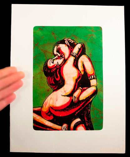 Tenture Kamasutra Batik – Art Érotique Indien
