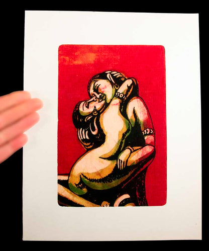 Tenture Kamasutra Batik – Art Érotique Indien