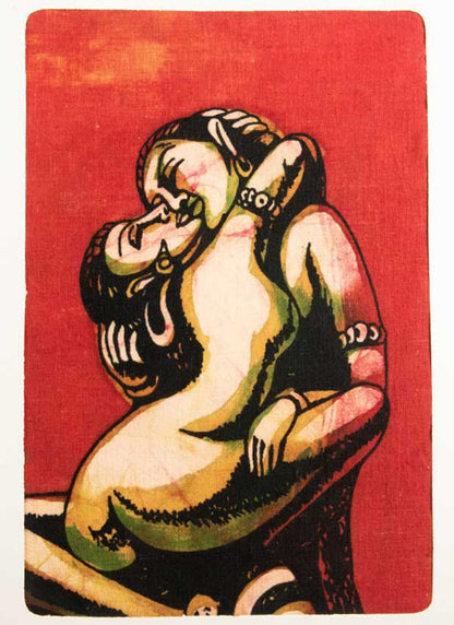 Tenture Kamasutra Batik – Art Érotique Indien