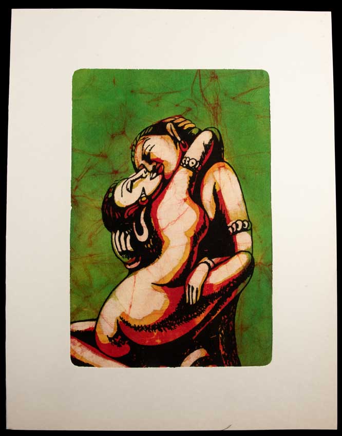 Tenture Kamasutra Batik – Art Érotique Indien