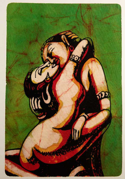 Tenture Kamasutra Batik – Art Érotique Indien