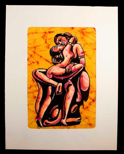 Tenture Kamasutra Batik – Art Érotique Indien