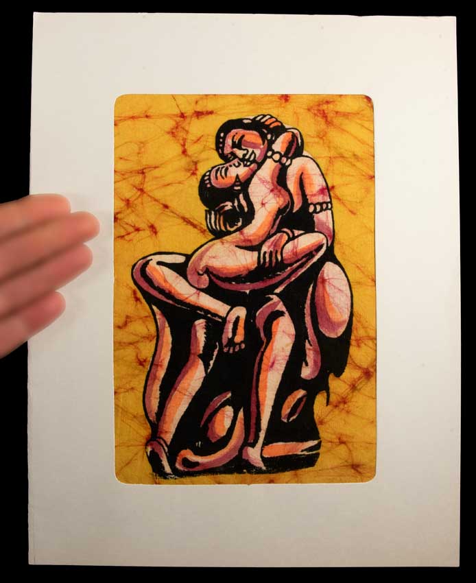 Tenture Kamasutra Batik – Art Érotique Indien