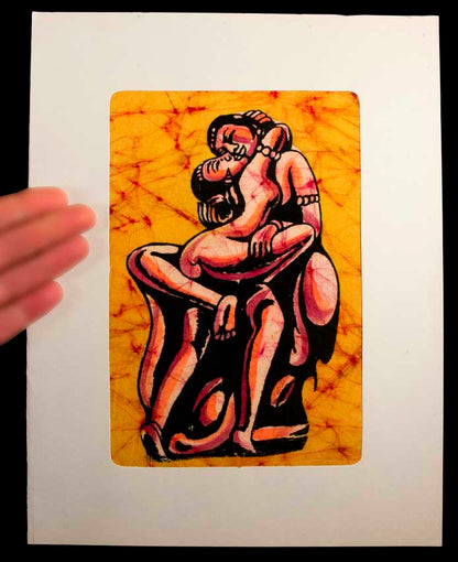 Tenture Kamasutra Batik – Art Érotique Indien