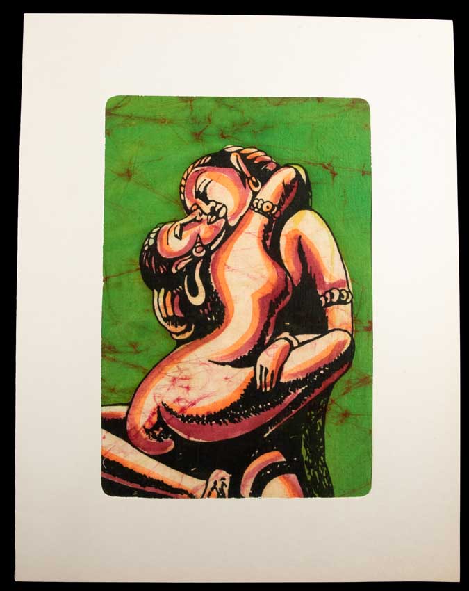Tenture Kamasutra Batik – Art Érotique Indien