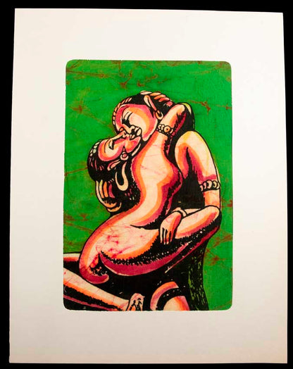 Tenture Kamasutra Batik – Art Érotique Indien