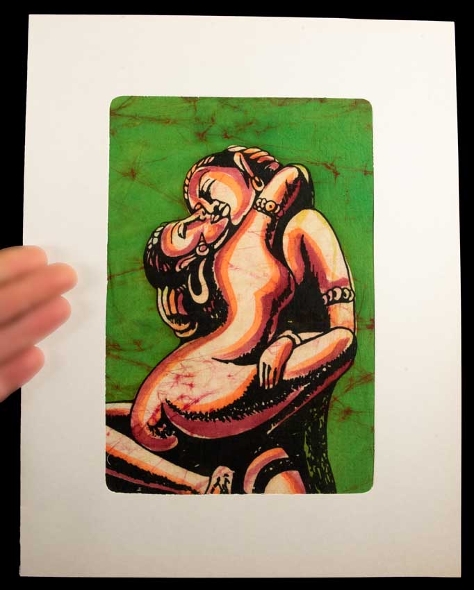 Tenture Kamasutra Batik – Art Érotique Indien