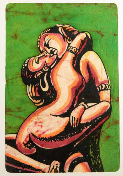 Tenture Kamasutra Batik – Art Érotique Indien