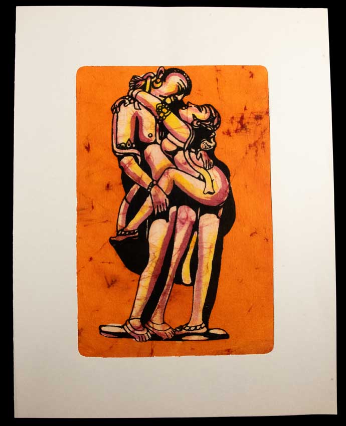 Tenture Kamasutra Batik – Art Érotique Indien