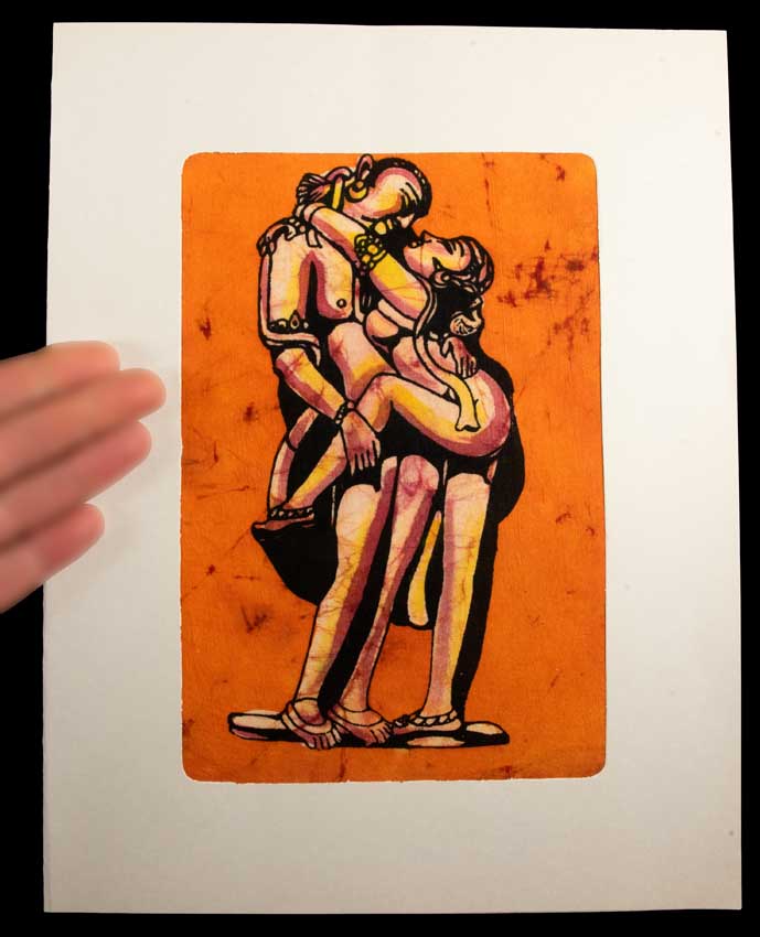 Tenture Kamasutra Batik – Art Érotique Indien