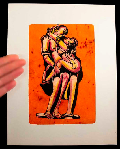 Tenture Kamasutra Batik – Art Érotique Indien