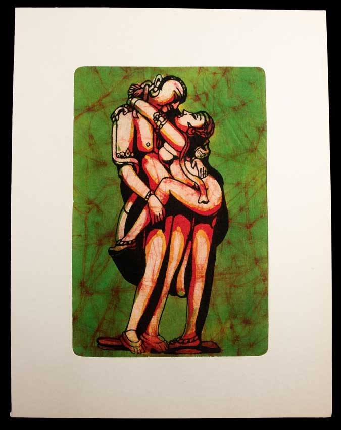 Tenture Kamasutra Batik – Art Érotique Indien