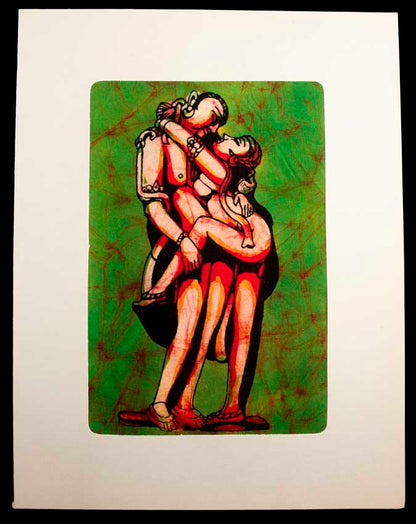 Tenture Kamasutra Batik – Art Érotique Indien