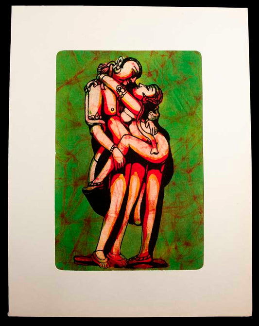 Tenture Kamasutra Batik – Art Érotique Indien