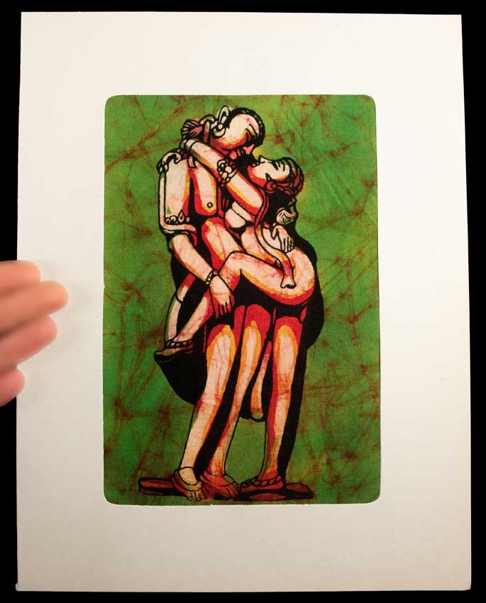 Tenture Kamasutra Batik – Art Érotique Indien