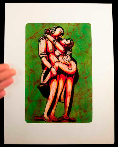 Tenture Kamasutra Batik – Art Érotique Indien