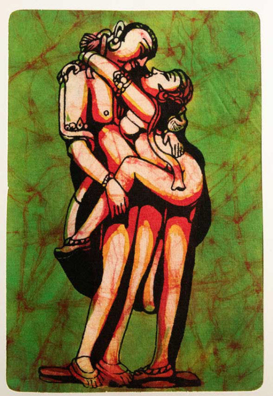 Tenture Kamasutra Batik – Art Érotique Indien